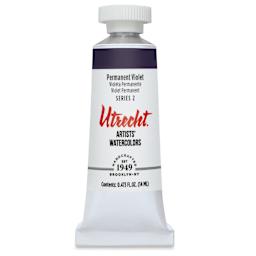 Utrecht Artists' Watercolor Paint - Permanent Violet, 14 ml, Tube (Front)