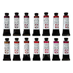Daniel Smith Extra Fine Watercolor - Quinacridones Collection, Set of 14, 15 ml Tubes, out of packaging
