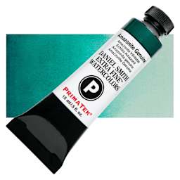 Daniel Smith Extra Fine Watercolor - PrimaTek, Amazonite Genuine, 15 ml Tube and swatch