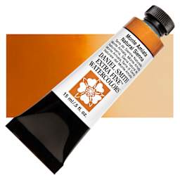 Daniel Smith Extra Fine Watercolor - Monte Amiata Natural Sienna, 15 ml, Tube and swatch