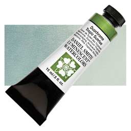 Daniel Smith Luminescent Watercolor - Duochrome Tropic Sunrise, 15 ml, Tube and swatch