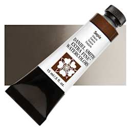 Daniel Smith Extra Fine Watercolor - Sepia, 15 ml Tube and swatch