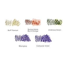 Daniel Smith Watercolor Sticks - Enhanced Secondary Colors, Set of 5, swatches