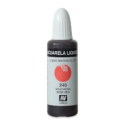 Vallejo Liquid Watercolor - Rose Red, 32 ml