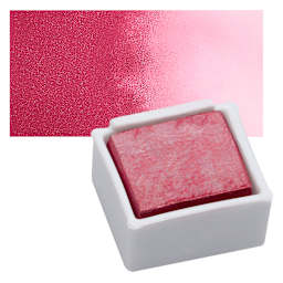 Derwent Watercolor Pan - Metallic Red pan and swatch