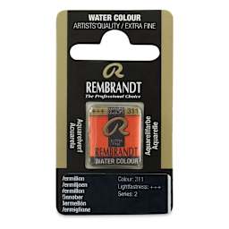 Rembrandt Watercolor Half Pan - Vermilion