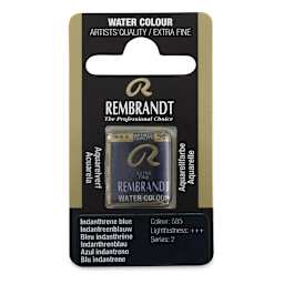 Rembrandt Watercolor Half Pan - Indanthrene Blue