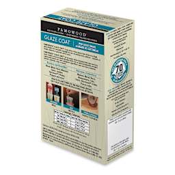 Famowood Glaze Coat - Clear Epoxy Kit, Pint (Back of packaging, Angled view)