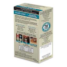 Famowood Glaze Coat - Clear Epoxy Kit, Quart (Back of packaging, Angled view)