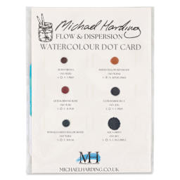 Michael Harding Artists Watercolor - Dot Card, 6 Colors, Flow & Dispersion