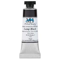 Michael Harding Artists Watercolor - Lamp Black, 15 ml