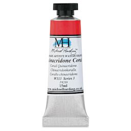 Michael Harding Artists Watercolor - Quinacridone Coral, 15 ml