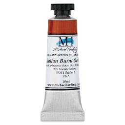 Michael Harding Artists Watercolor - Italian Burnt Ochre, 15 ml
