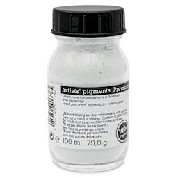 Schmincke Pigment - Zinc White, 100 ml Jar back