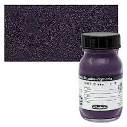 Schmincke Pigment - Indigo, 100 ml jar and swatch