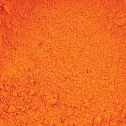 Three Little Twigs Tempera Powder Paint - Orange (Close-up of pigment powder)