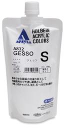 Holbein Acryla White Gesso - Front of Tube of Smooth Texture Gesso