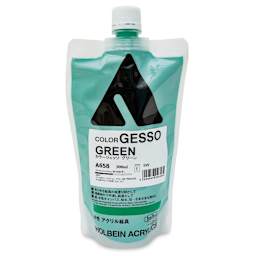 Holbein Acryla Gesso - Green, 300 ml pouch