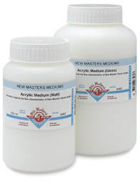 New Masters Acrylic Polymer Mediums - 2 sizes of Matte Acrylic Medium Jars