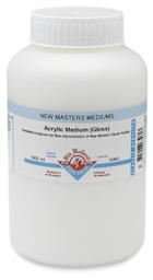 New Masters Acrylic Polymer Mediums - Front of Jar of Gloss Medium
