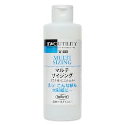 Holbein Multi-Sizing Liquid - 200 ml, front of bottle