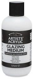 Winsor & Newton Artists' Acrylic Mediums - Front of 125 ml Glazing medium bottle
