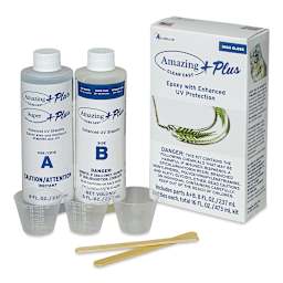 Alumilite Amazing Clear Cast Plus Epoxy Casting Resin - 16 oz, Bottle (Box contents show with packaging)