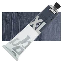 Pebeo XL Studio Oil Paint - Cold Grey, 200 ml, Tube and swatch