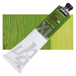 Pebeo XL Studio Oil Paint - Chartreuse Yellow, 200 ml tube and swatch