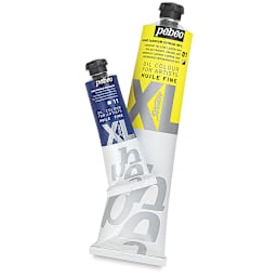 ebeo XL Studio Oil Paints - Primary Phthalo Blue and Cadmium Lemon Yellow Tubes