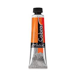 Cobra Artist Water Mixable Oil Paint - Permanent Orange, 40 ml tube