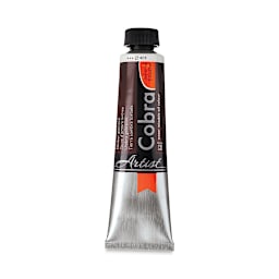 Cobra Artist Water Mixable Oil Paint - Burnt Umber, 40 ml tube