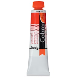 Royal Talens Cobra Study Water Mixable Oil Colors - Pyrrole Red Light, 40 ml tube