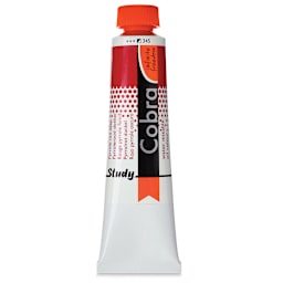 Royal Talens Cobra Study Water Mixable Oil Colors - Pyrrole Red Deep, 40 ml tube