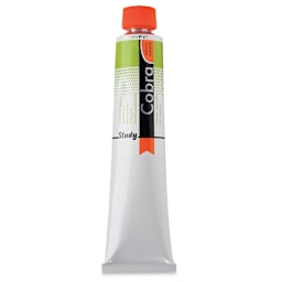 Royal Talens Cobra Study Water Mixable Oil Colors - Yellowish Green, 200 ml tube