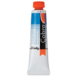 Royal Talens Cobra Study Water Mixable Oil Colors - Cerulean Blue (Phthalo), 40 ml tube