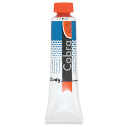 Royal Talens Cobra Study Water Mixable Oil Colors - Primary Cyan, 40 ml tube