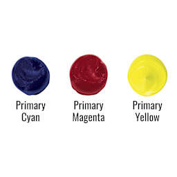 Utrecht Artists' Oil Paint - Set of 3, CMY Mixing Color swatches