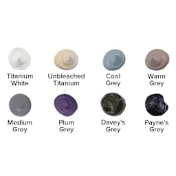 Utrecht Artists' Oil Paint - Set of 8, Neutral Colors swatches