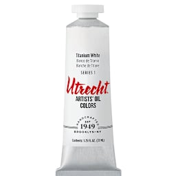 Utrecht Artists' Oil Paint - Titanium White, 37 ml tube