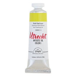 Utrecht Artists' Oil Paint - Vivid Chartreuse, 37 ml tube