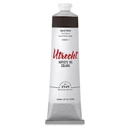 Utrecht Artists' Oil Paint - Burnt Umber, 150 ml tube