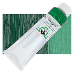 Old Holland Classic Oil Color - Viridian Green Light, 225 ml tube and swatch