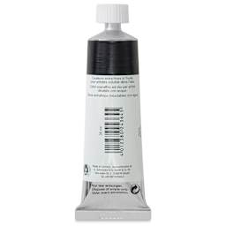 Schmincke Norma Blue Water-Mixable Oil Paint - Neutral Black, 35 ml, back of the tube