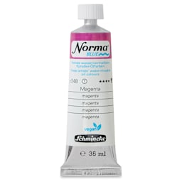 Schmincke Norma Blue Water-Mixable Oil Paint - Magenta, 35 ml, tube