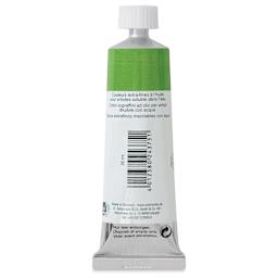 Schmincke Norma Blue Water-Mixable Oil Paint - Permanent Yellowish-Green, 35 ml, back of the tube