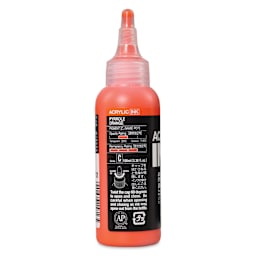 Holbein Acrylic Ink - Pyrrole Orange, 100 ml, back