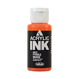 Holbein Acrylic Ink - Pyrrole Orange, 30 ml