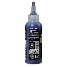 Holbein Acrylic Ink - Indanthrene Blue, 100 ml, back