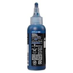 Holbein Acrylic Ink - Phthalo Turquoise, 100 ml, back